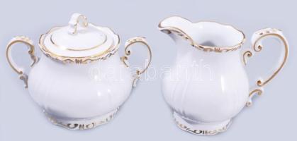 Zsolnay Barokk mintás kávés készlet. Jelzett, teljes, hibátlan