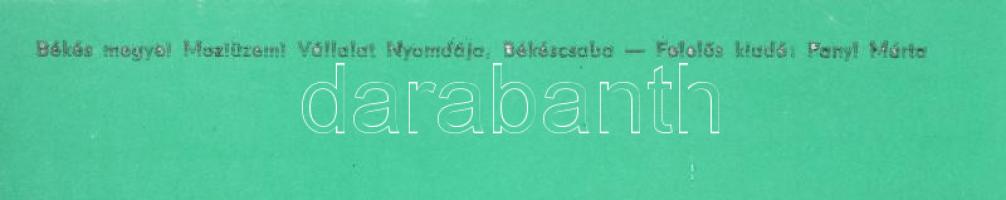 cca 1984 Misi Mókus kalandjai mozi plakát, feltekerve, apró gyűrődésekkel, 42,5x29 cm