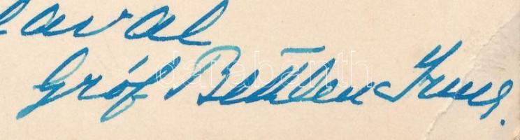 1918 Gróf Bethlen Irma (1844-1932) írt üdvözlő sorok