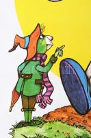 cca 1980 Walt Disney Pinokkió, amerikai rajzfilm plakát. Békéscsaba, Békés Megyei Nyomdaüzem Vállala...