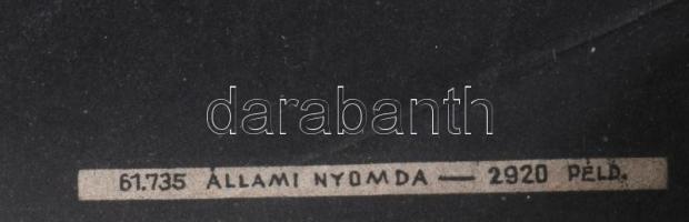 Gunda Antal (1929-): Kenyér és rózsák, 1961. Filmplakát, papír, jelzés nélkül. Állami Nyomda. Feltek...