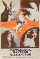 1978 Tappancsok, mancsok, állkapcsok, filmplakát, papír, BKkm. Moziüzemi V. Rota, hajtásnyomokkal, kisebb lapszéli szakadásokkal, 58,5x41,5 cm