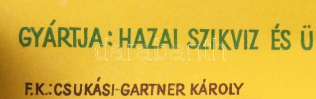 1947 Bambi üdítőital. Reklámplakát. Gyártja: Hazai Szikvíz és Üdítő Italok Üzeme Budapest VIII. Mári...
