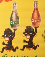 1947 Bambi üdítőital. Reklámplakát. Gyártja: Hazai Szikvíz és Üdítő Italok Üzeme Budapest VIII. Mári...