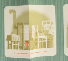 cca 1958 Tartsuk be a megelőző tűzrendészet szabályait! Tűz esetén értesítsd a tűzoltóságot. Plakát,...