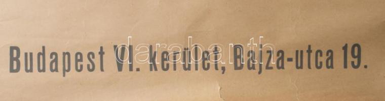 Szilágyi Sándor (-): Munkásegység Klub. Kommunista propaganda plakát, papír, jelzett a plakáton, Mag...