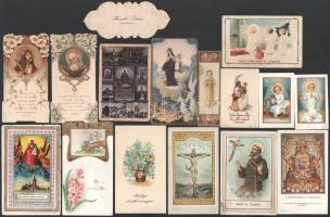 Vegyes szentkép tétel, közte litho