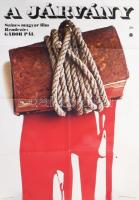 1976 A járvány, magyar filmplakát, ofszet, papír, Offset és J. Nyomda, hajtásnyomokkal, apró lapszéli szakadásokkal, 80x56,5 cm