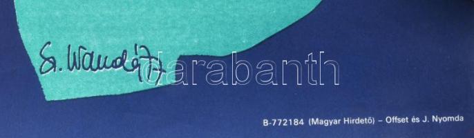 Szyksznian Wanda (1948-): Tájak, korok, múzeumok. Plakát, ofszet, papír, jelzett a plakáton. Offset ...