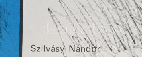 Szilvásy Nándor (1927-2011): Finn kulturális hét, Magyar Nemzeti Galéria, plakát, papír, jelzett a p...