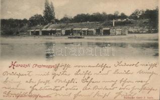 1899 Dunaharaszti Duna-part kabinokkal