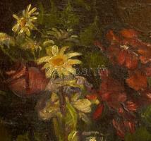 Konrád Ignác (1894-1969): Csendélet. Olaj, vászon, jelezve balra lent. Dekoratív fakeretben. 74x60 c...