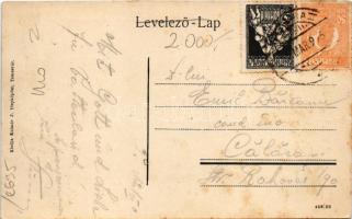 Temesremete, Remete, Remetea Mare; Görögkeleti román (ortodox) templom és iskola. Kalmár J. fényképé...