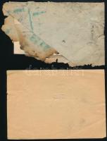 1941 Megégett, sérült küldemény: 1941. január 15-én Budapesten Kézdivásárhelyre feladott küldemény, ...