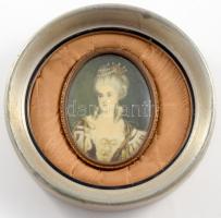 Mme. Lambert de Morigney portré, keretben, teljes d: 15 cm