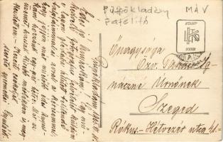 1925 Püspökladány, MÁV (Magyar Királyi Államvasutak) fatelítő üzem, talpfák. photo (EK)