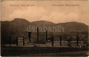 Rózsahegy, Ruzomberok; Régi papírgyár. Klimacek Sándor kiadása / Stará papierna / old paper factory, paperworks