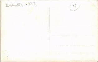 1943 Szabadka, Subotica; Sztipits István fodrász üzlete, utcai portál / hairdesser's shop, entr...