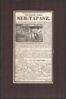 Forty Seb-Tapasz, újságkivágás, kartonra ragasztva