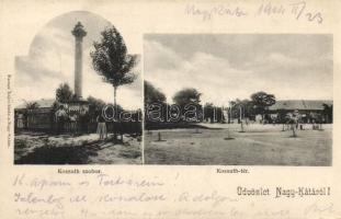 Nagykáta Kossuth-szobor és Kossuth tér