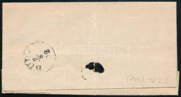 1872 "BUDA" helyi levél 3kr bérmentesítéssel / local cover with 3kr franking