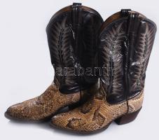 Tony Lama pitonbőr férfi western csizma, 44,5-45-ös méret, jó állapotban.