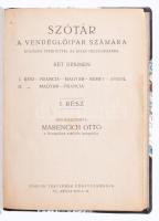 Marencich Ottó: Szótár a vendéglőipar számára. Különös tekintettel az étlap helyesírására 1-2. rész ...