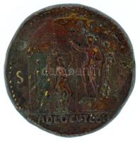Római Birodalom 063 / Nero / Róma / Sestertius bronz (25,17g) T:VG/XF a portréoldalon nagy sérülés, ...
