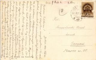 1940 Veszprém, Jutas; M. Kir. Kinizsi Pál Honvéd csapat altisztképző iskola, Parancsnoksági épület i...