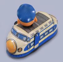 cca 1965 Yone No. 2164 Crazy Train japán lemezjáték, eredeti dobozában, jó állapotban, de nem működi...