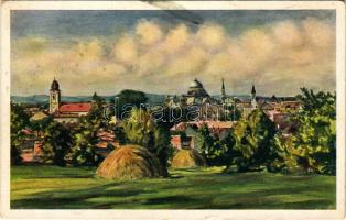 Losonc, Lucenec; látkép, zsinagóga / general view with synagogue s: Prof. K. Sup (EK)