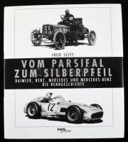 Ingo Seiff: Vom Parsifal zum Silberpfeil. Die Renngeschichte von Daimler, Benz, Mercedes, und Mercedes-Benz. Berlin, 1990, Transpress. Német nyelven. Gazdag képanyaggal illusztrált. Kiadói egészvászon-kötés, kiadói papír védőborítóban.