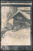 1916 Rakitno (Bosznia), "Ady-villa" a fronton, megírt fotólap, viseltes állapotban, 14x9 cm