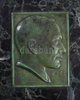 Liszkay Kováts Zoltán (1898-1967): Michel és Irénke portréja fali plakett pár. 1929, Párizs, patináz...