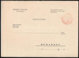 1923 Meghívó a Nemzeti Szalon őszi tárlatára, Lenhard Alice vernissageára