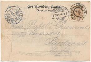 1897 Postojna, Postumia, Adelsberg; Ferdinandova jama, Zastor / Ferdinandsgrotte, Vorhang / cave int...
