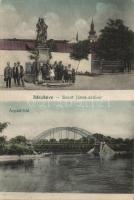 Ráckeve Szent János szobor és Árpád híd