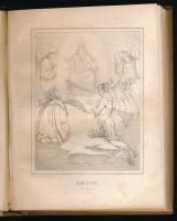 cca 1840 "Göthe-Gallerie" füzetek kolligátuma, összesen 91 db egészoldalas acélmetszettel,...