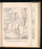 cca 1840 "Göthe-Gallerie" füzetek kolligátuma, összesen 91 db egészoldalas acélmetszettel,...