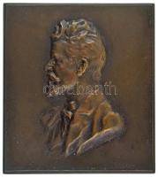 Ausztria DN "Férfi portré" bronz, vert, egyoldalas plakett Szign.:Hans Schneider (62x55mm) T:AU kis patina / Austria ND "Man's portrait" bronze, struck, one-sided plaque Sign.:Hans Schneider (62x55mm) C:AU small patina