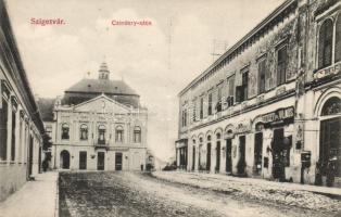 Szigetvár Czindery utca Jadi Károly és Szigeti Vilmos üzletével