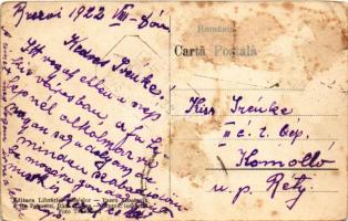 1922 Brezoi (Valcea), Panorama / general view, railway (fl)