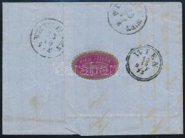 1873 Levél Bécsbe Réznyomat 2kr + 3kr bérmentesítéssel "NAGY VÁRAD VÁROS" (40.000)
