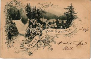 1898 Bad Gastein, C. Jurischek Art Nouveau, floral (EB)