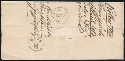 1873 Réznyomat 2kr + 3kr "BUDAPEST FŐPOSTA" - "RIGYICZA" (40.000)