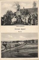 Ajka hősi emlékművel és vásártérrel