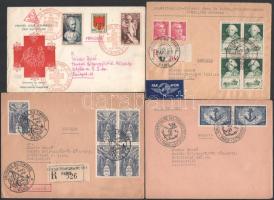 1949-1951 4 db FDC