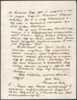 1930 Szombathely, Kossuch Ferenc Mezőgazdasági Irodájának fejléces levélpapírjára írt levél