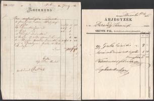 1896-1940 Vegyes fejléces számla tétel (Steiermärkische Escompte-Bank, Chinoin, stb.)