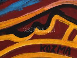 Kozma jelzéssel: Női akt. Olaj, karton. Fakeretben. 68x50 cm